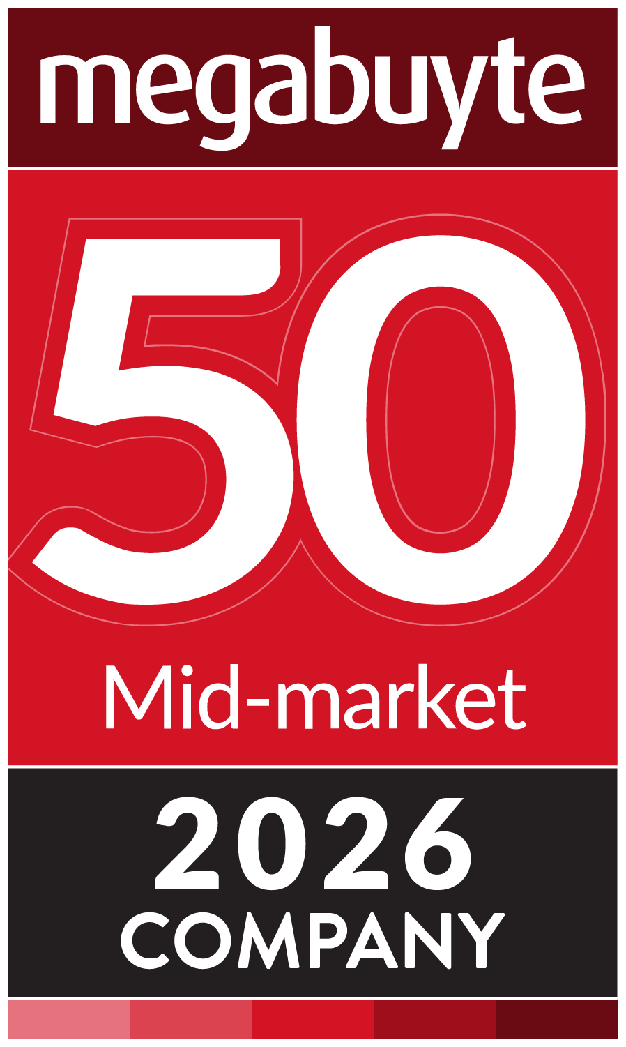 Megabuyte50 company award banner